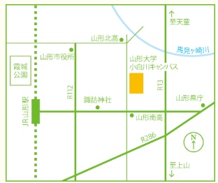 山形会場の地図