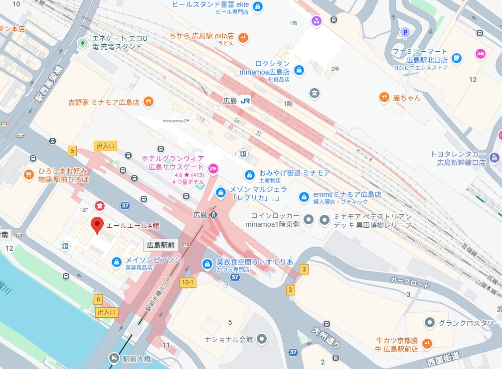 広島会場の地図